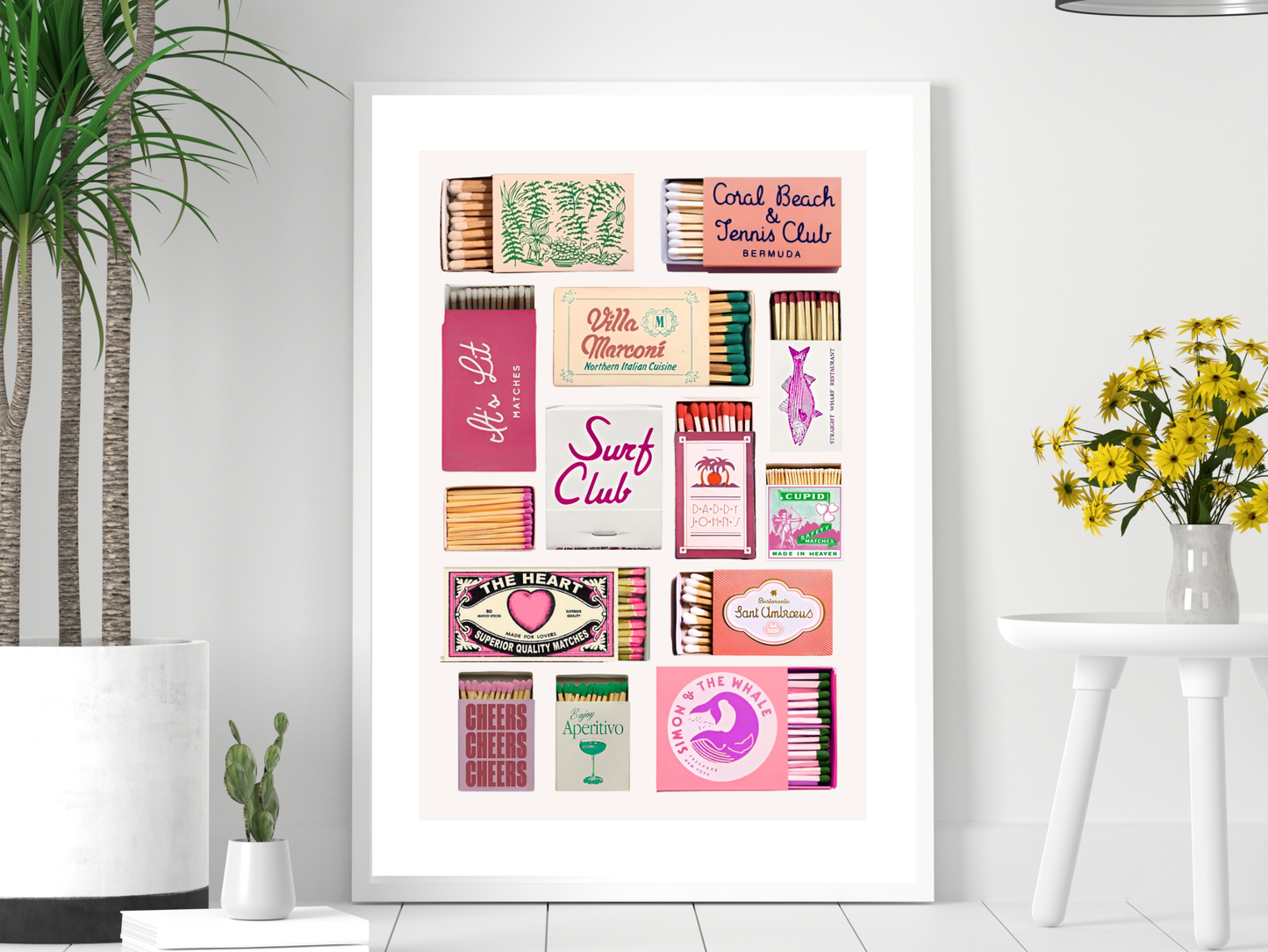 Vintage Preppy Matches | Fun Print