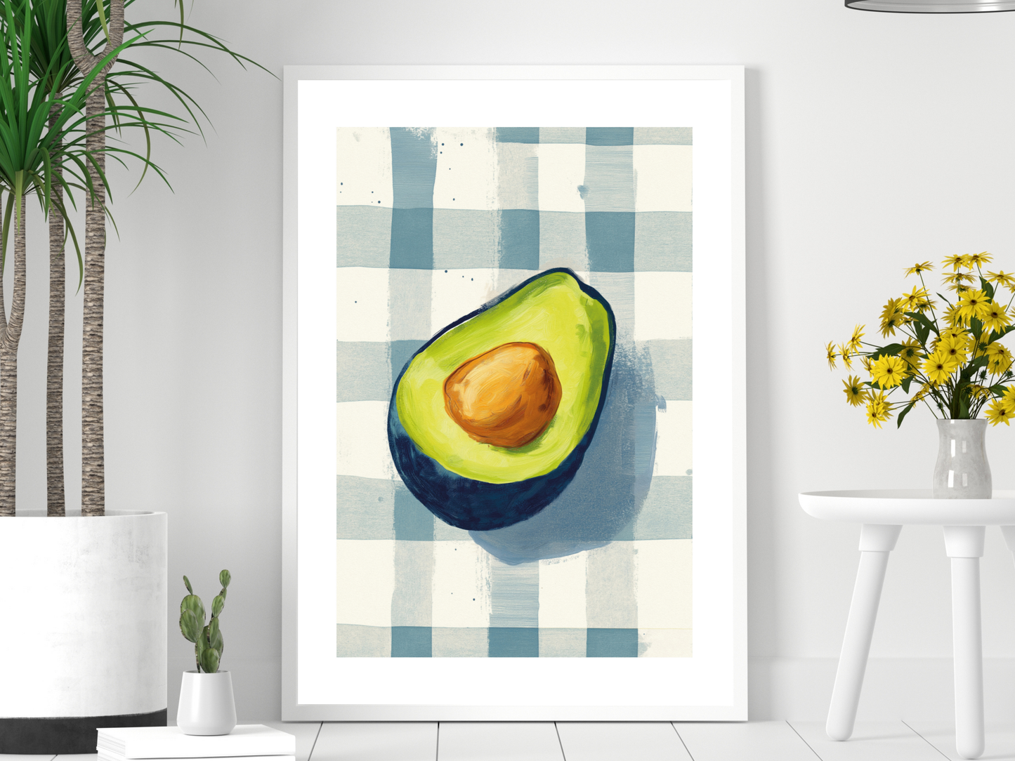 Gingham Avocado