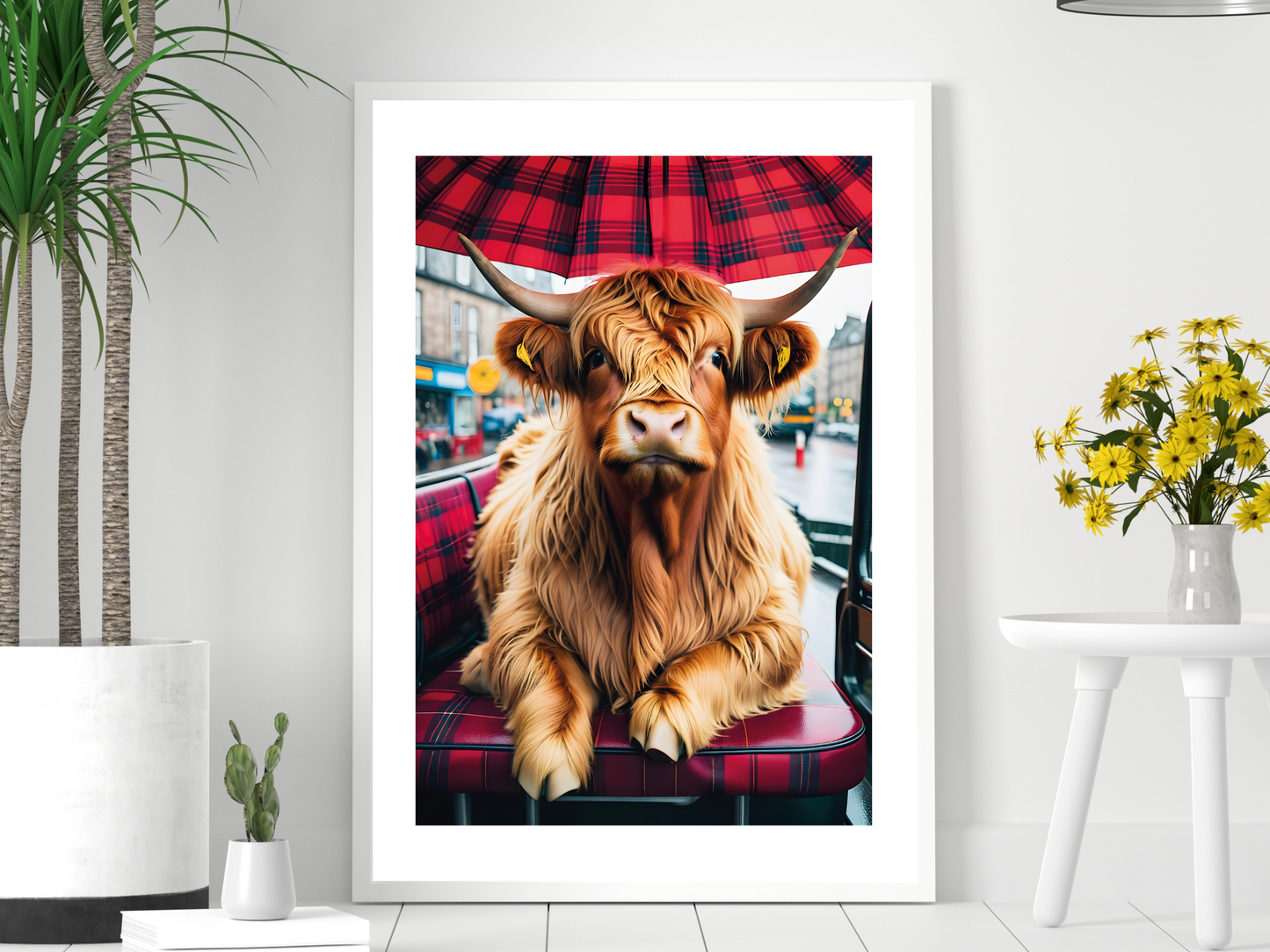 Highland Cow - Tartan City Bus