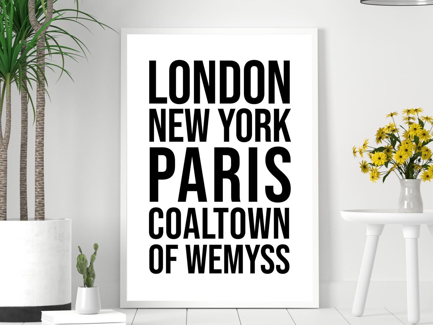 Coaltown of Wemyss Bold Print