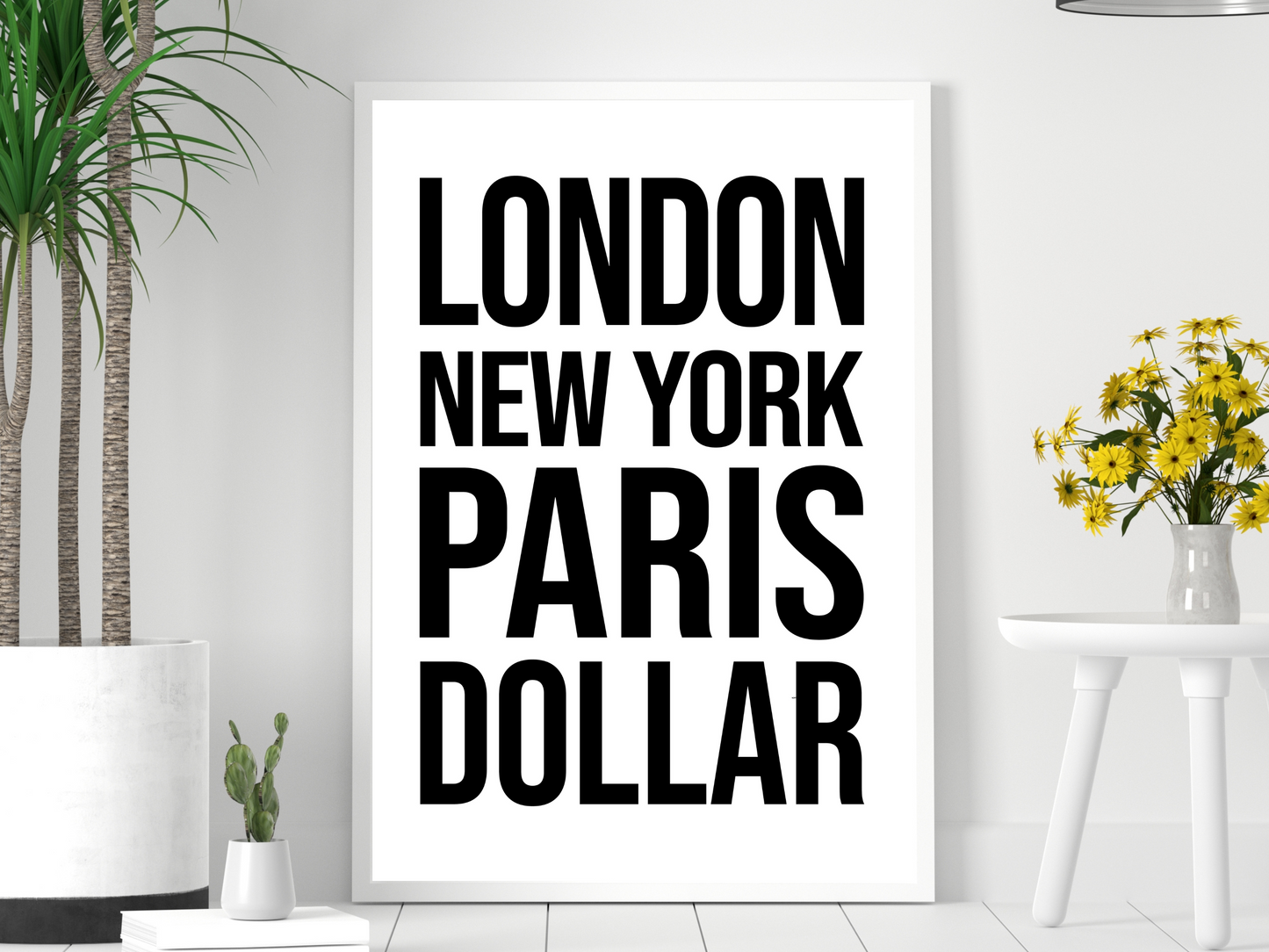 Dollar Bold Print