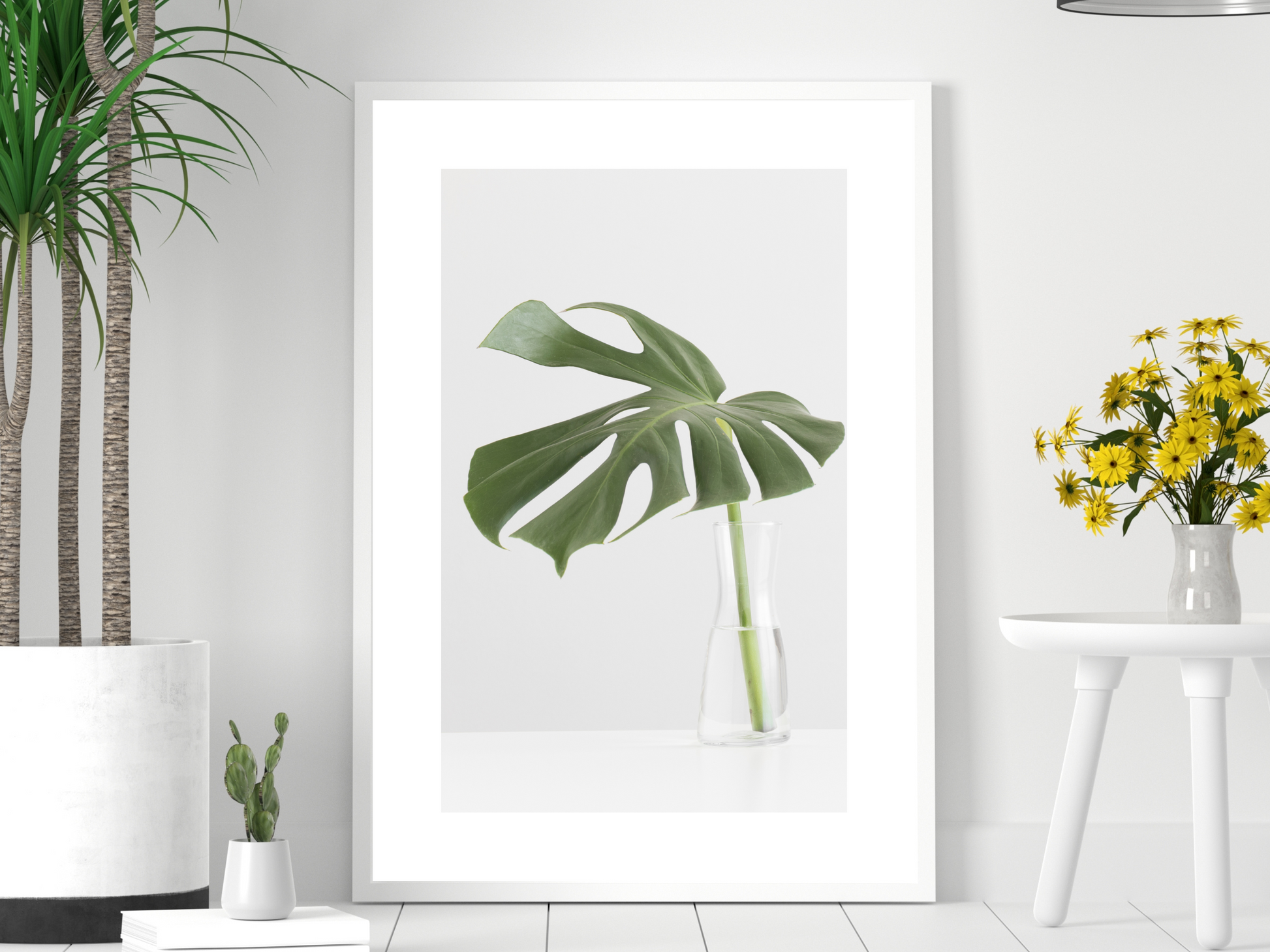 monstera in glass vase Home of Hopcroft | A Home & Giftware Company