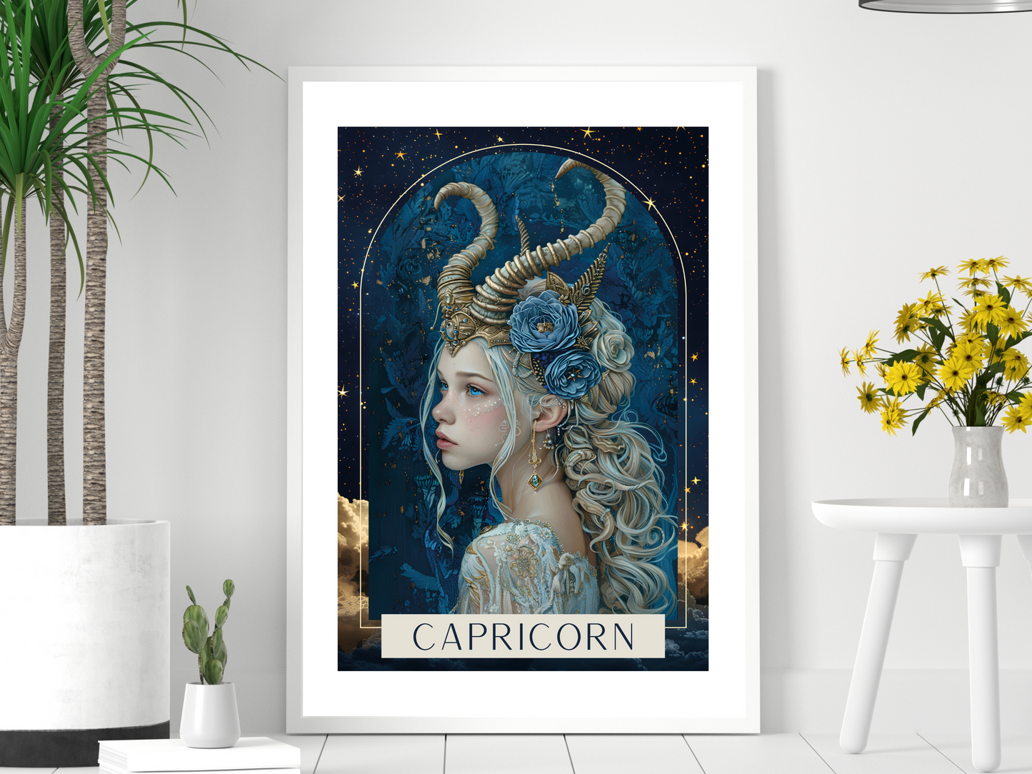 Capricorn Zodiac Tarot Print | Astrology Poster