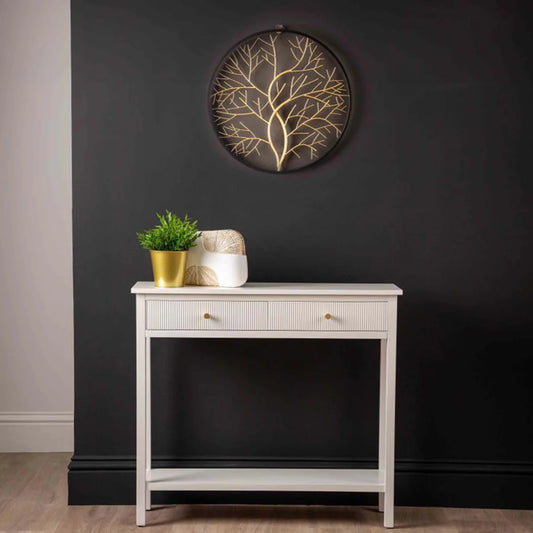 Black & Gold Tree Wall Hanging 50cm