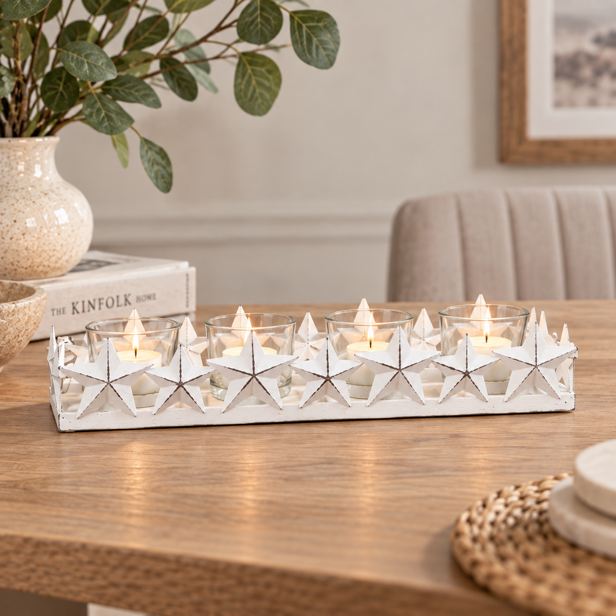 White Star Tealight Holder | 28.5cm