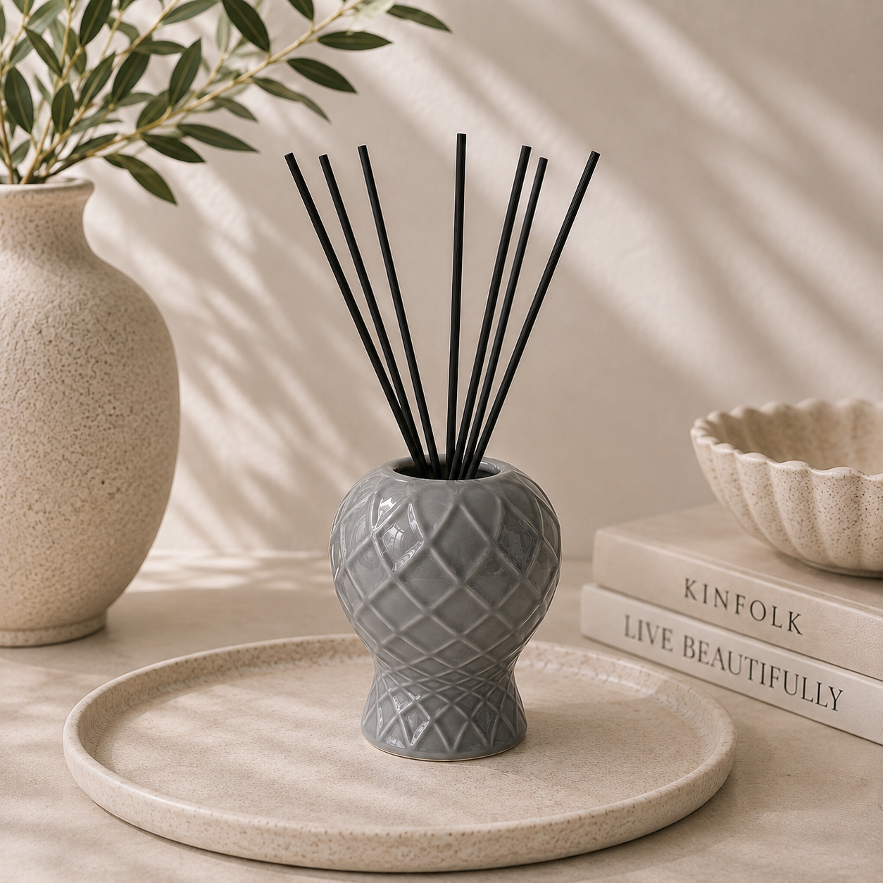 Coco Reed Diffuser Bottle Grey