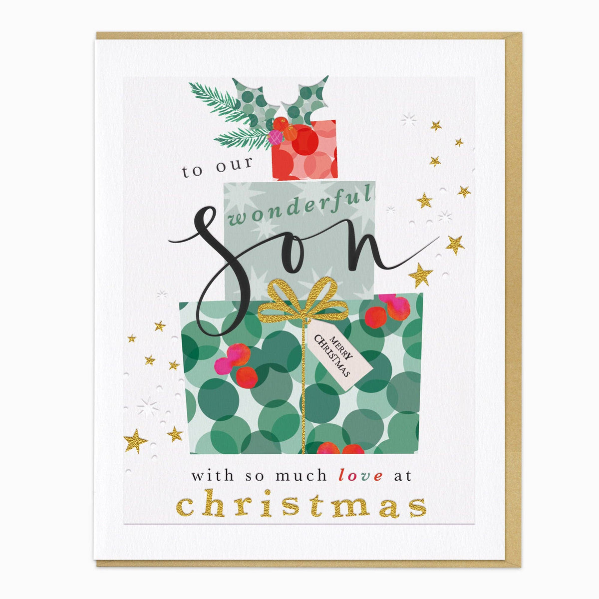 Wonderful Son Christmas Card