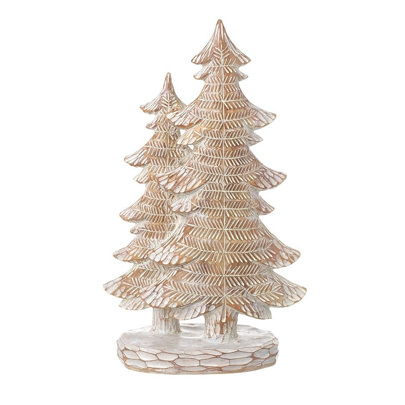 Rustic Wooden Effect Tree Ornament