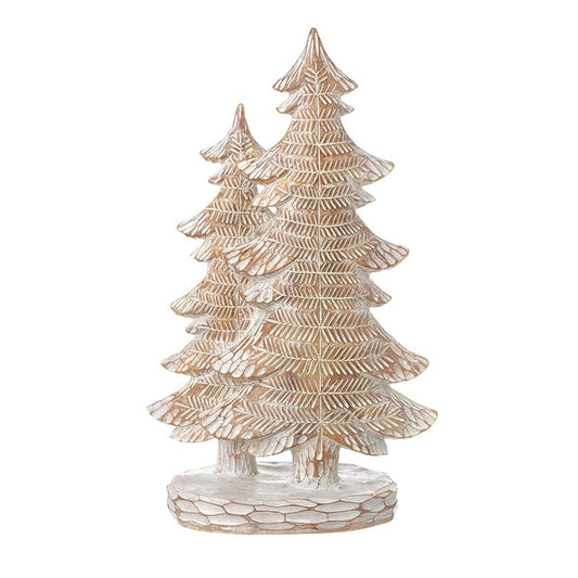 Rustic Wooden Effect Tree Ornament