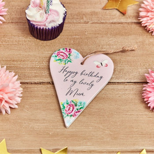 Happy Birthday Lovely Mum Floral Hanger