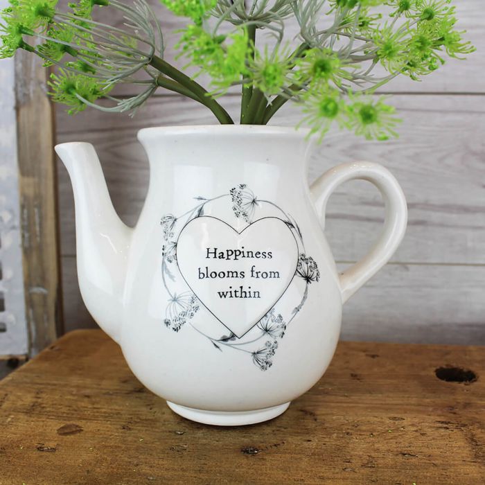 Sentiment Teapot Vase