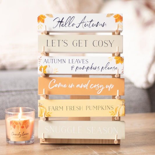 Autumn Block Signs (Assorted)