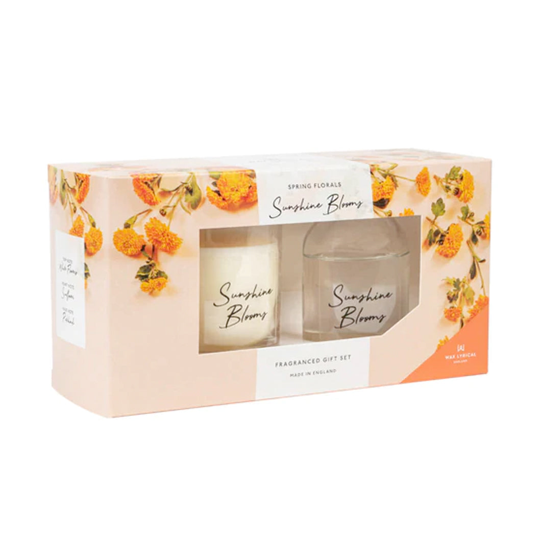 Sunshine Blooms Candle & Diffuser Gift Set
