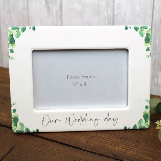 Foliage Wedding Photo Frame