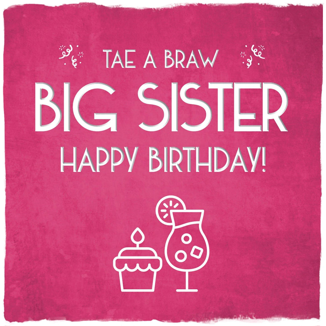 Big Sister Birthday Greetings Card
