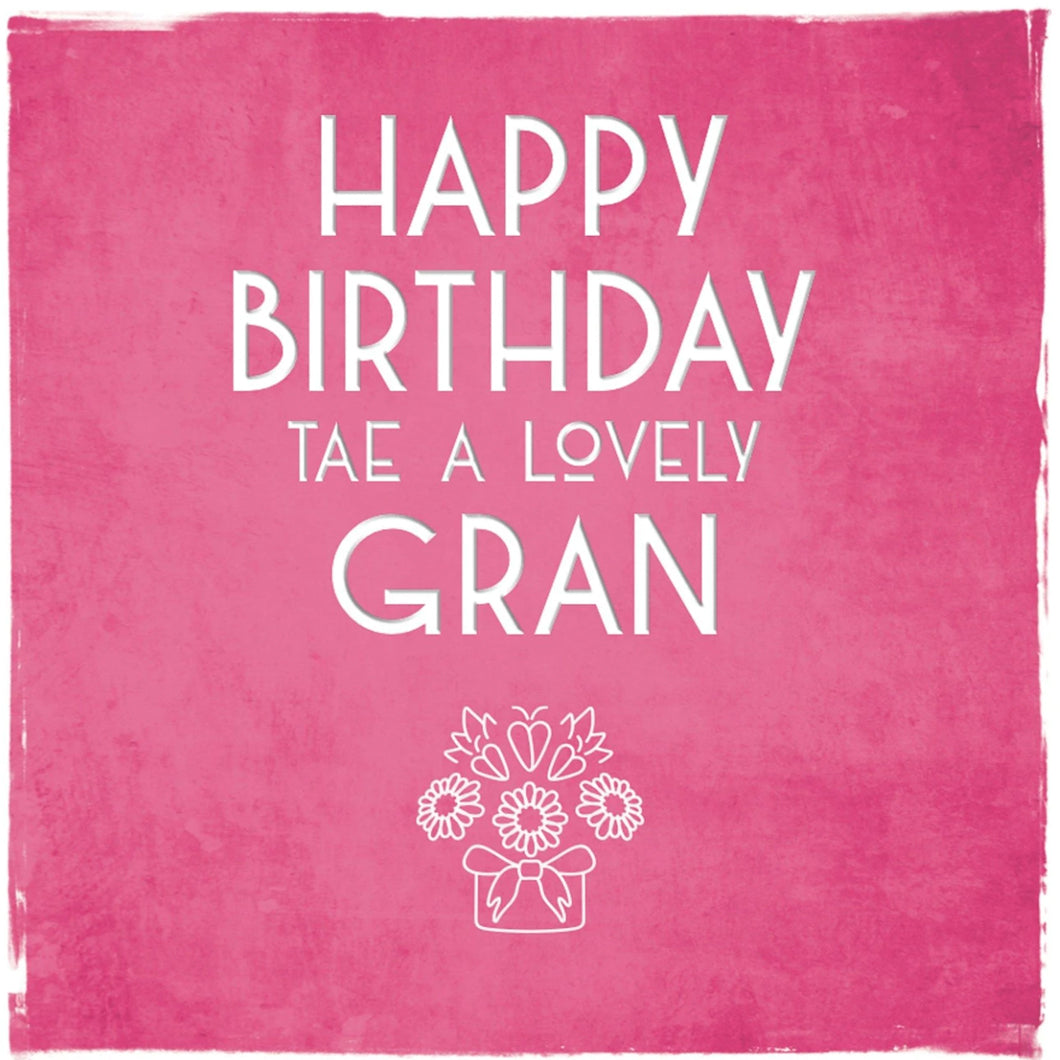 Happy Birthday Gran Greetings Card