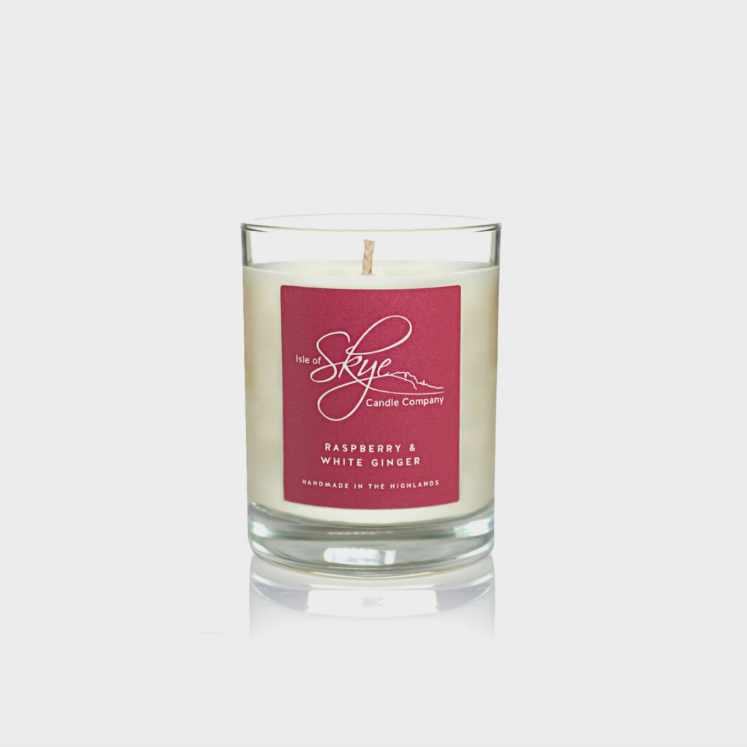 Raspberry and White Ginger - Miniature Candle