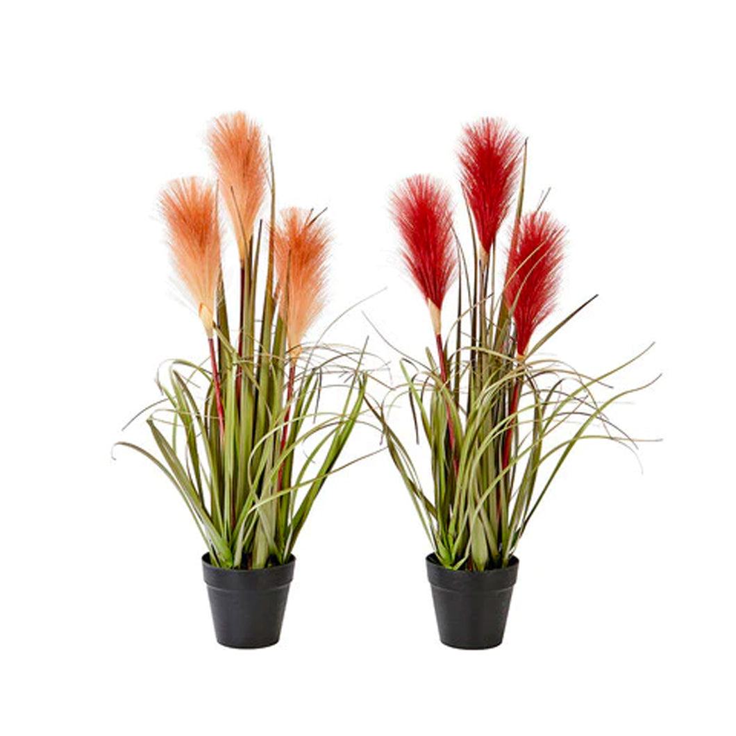 Faux Potted Reed Plant