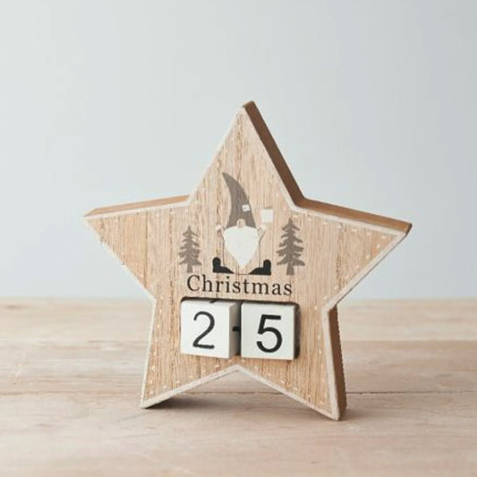 Star Christmas Countdown Block