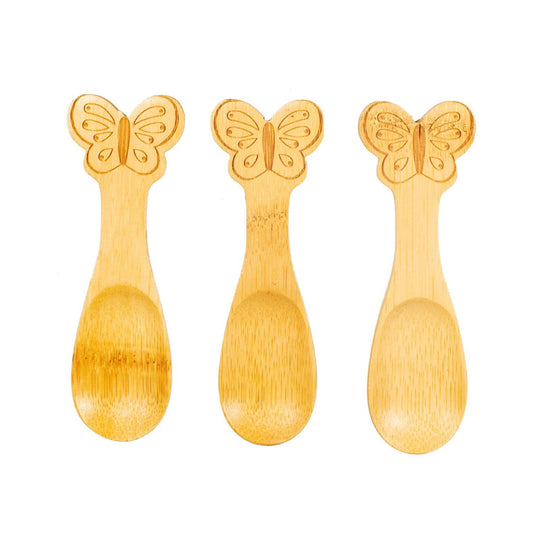 Bamboo Butterfly Spoons - Set Of 3