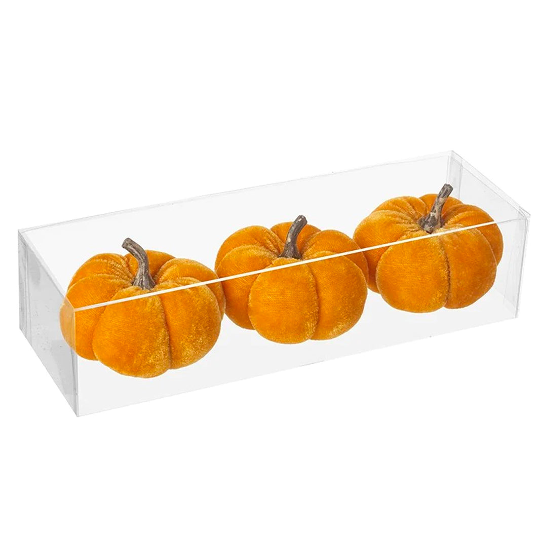 Velvet Pumpkins (Set of 3)