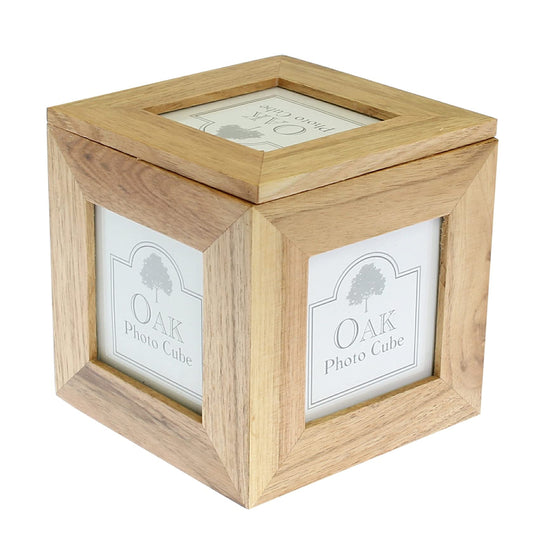 Oak Photo Cube