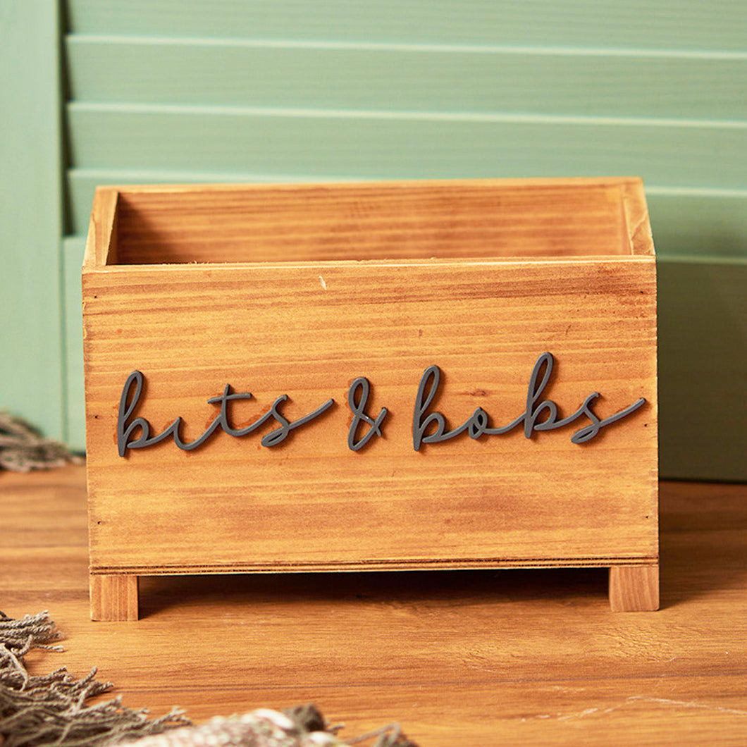 Rustic Bits & Bobs Wooden Crate