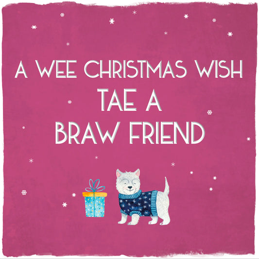 Christmas Braw Friend Greetings Card