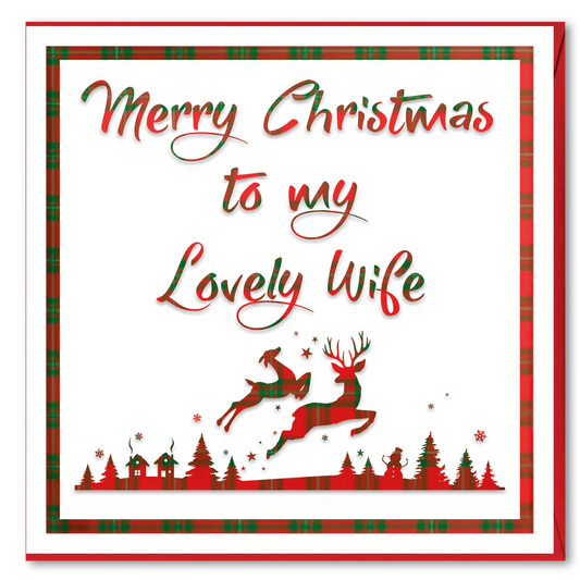 Merry Christmas to my Lovely Wife Card