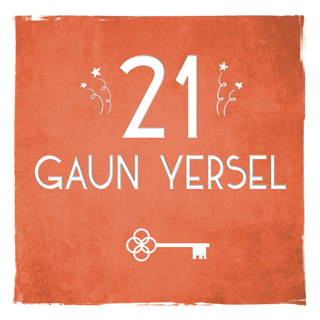 21 Gaun Yersel Greetings Card