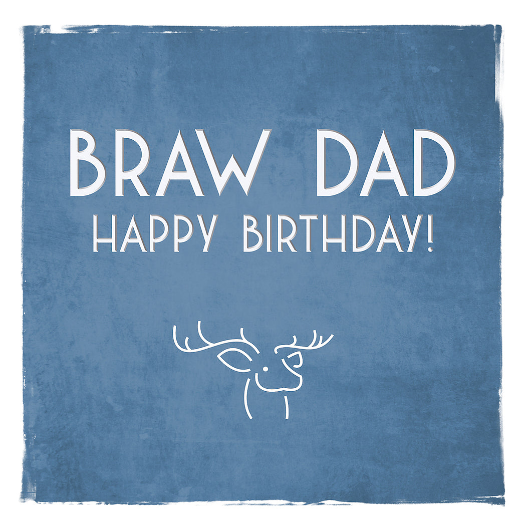 Braw Dad Happy Birthday Card