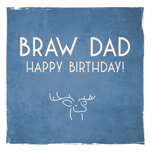 Braw Dad Happy Birthday Card