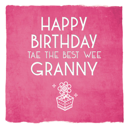 Happy Birthday Wee Granny Greetings Card