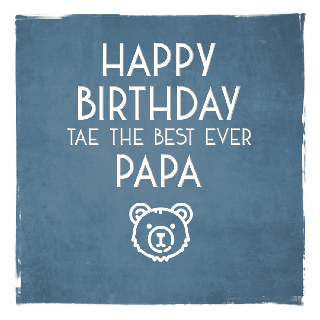 Happy Birthday Papa Greetings Card