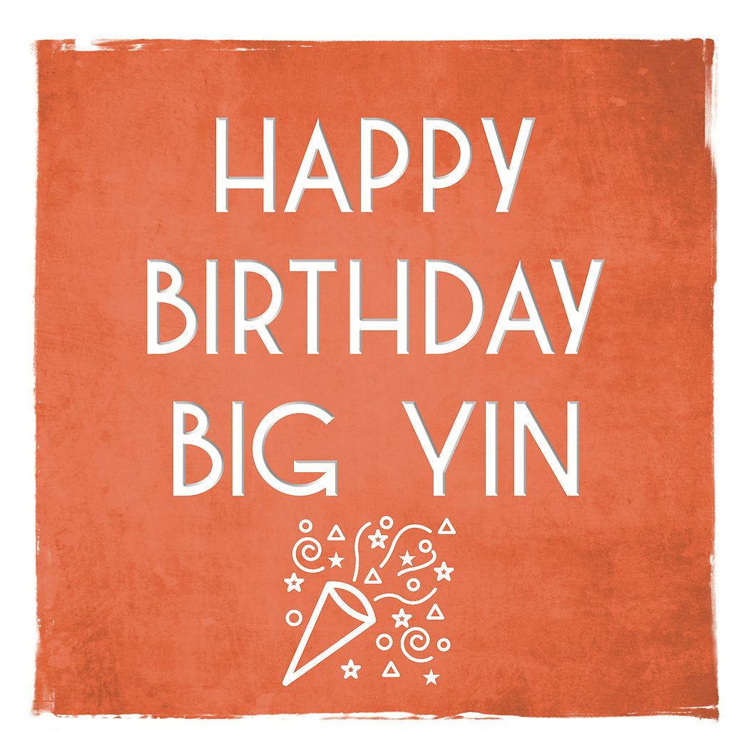 Happy Birthday Big Yin greetings card