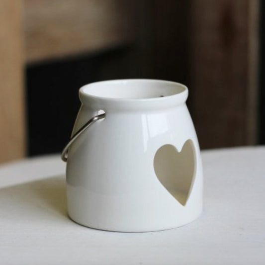 Cut Heart Tea Light Lantern