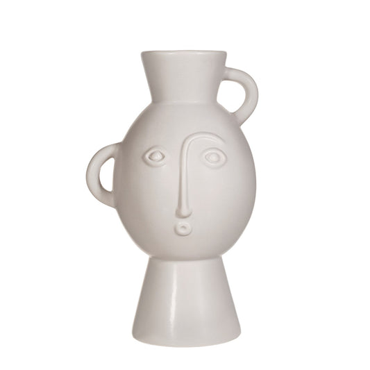 Amira Vase With Handles Matte Grey