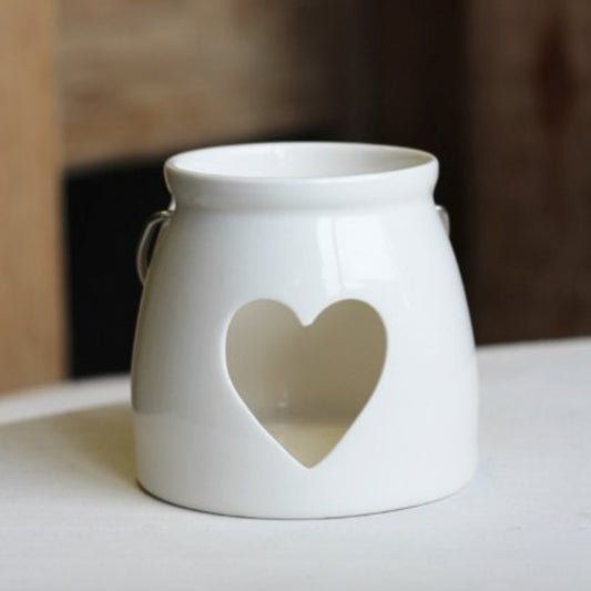 Cut Heart Tea Light Lantern