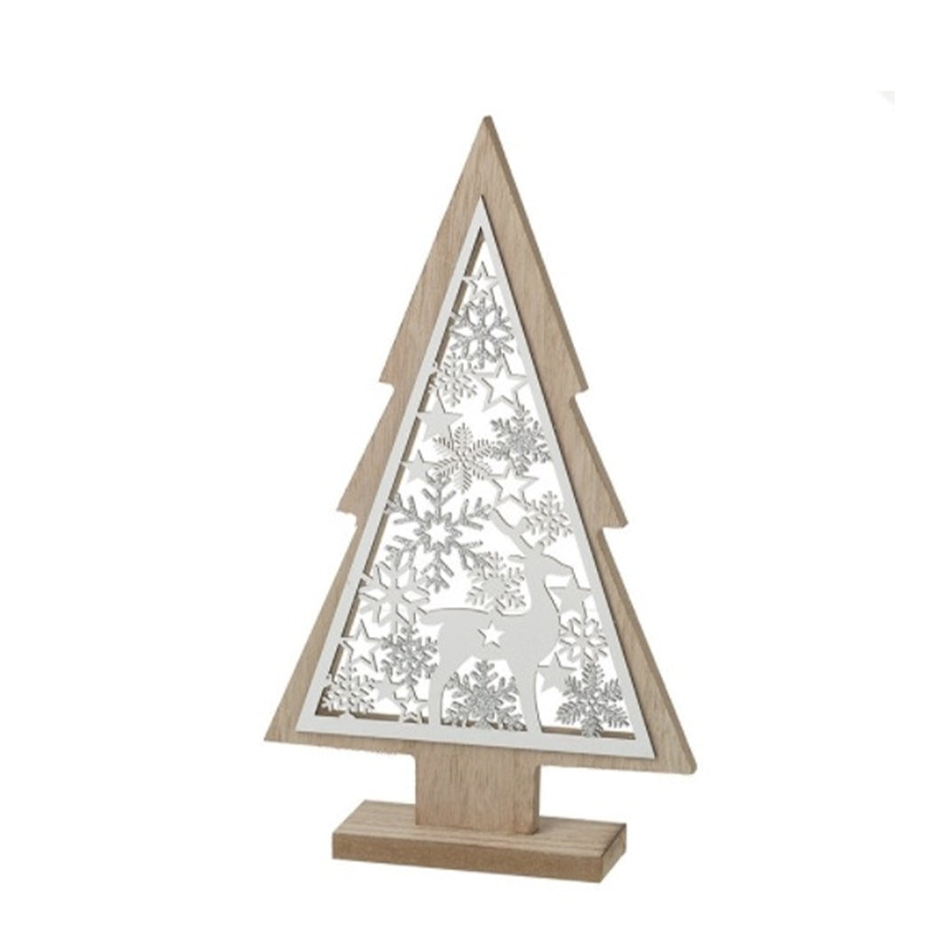 Wooden Christmas Tree Cut Out Decoration
