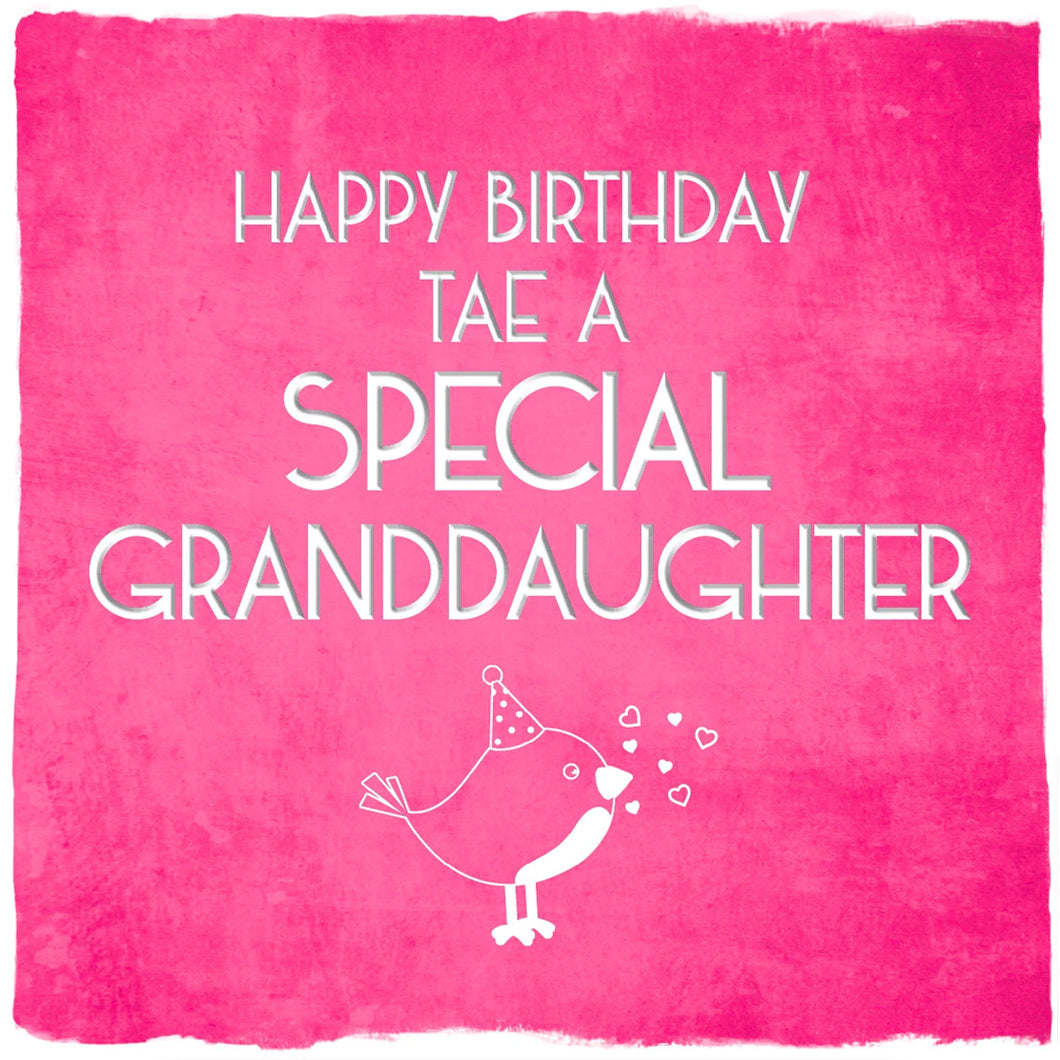 Special Granddaughter Greetings Card