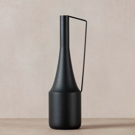 Aza Black Metal Vase